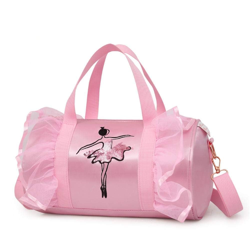 Bolso de baile de ballet para niña, bolso de mano, bolso de mano, bolso de hombro para niños, rosa