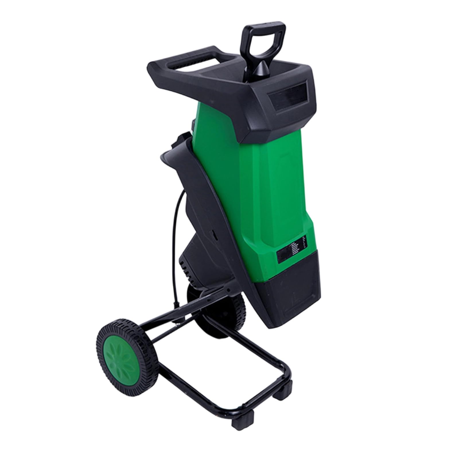 Trituradora eléctrica de Madera de 2400W, Alta relación de reducción 20:1 con 2 Cuchillas de Acero Incluidas, Capacidad de 50L, trituradora de jardín para compostar Ramas y ramitas Green
