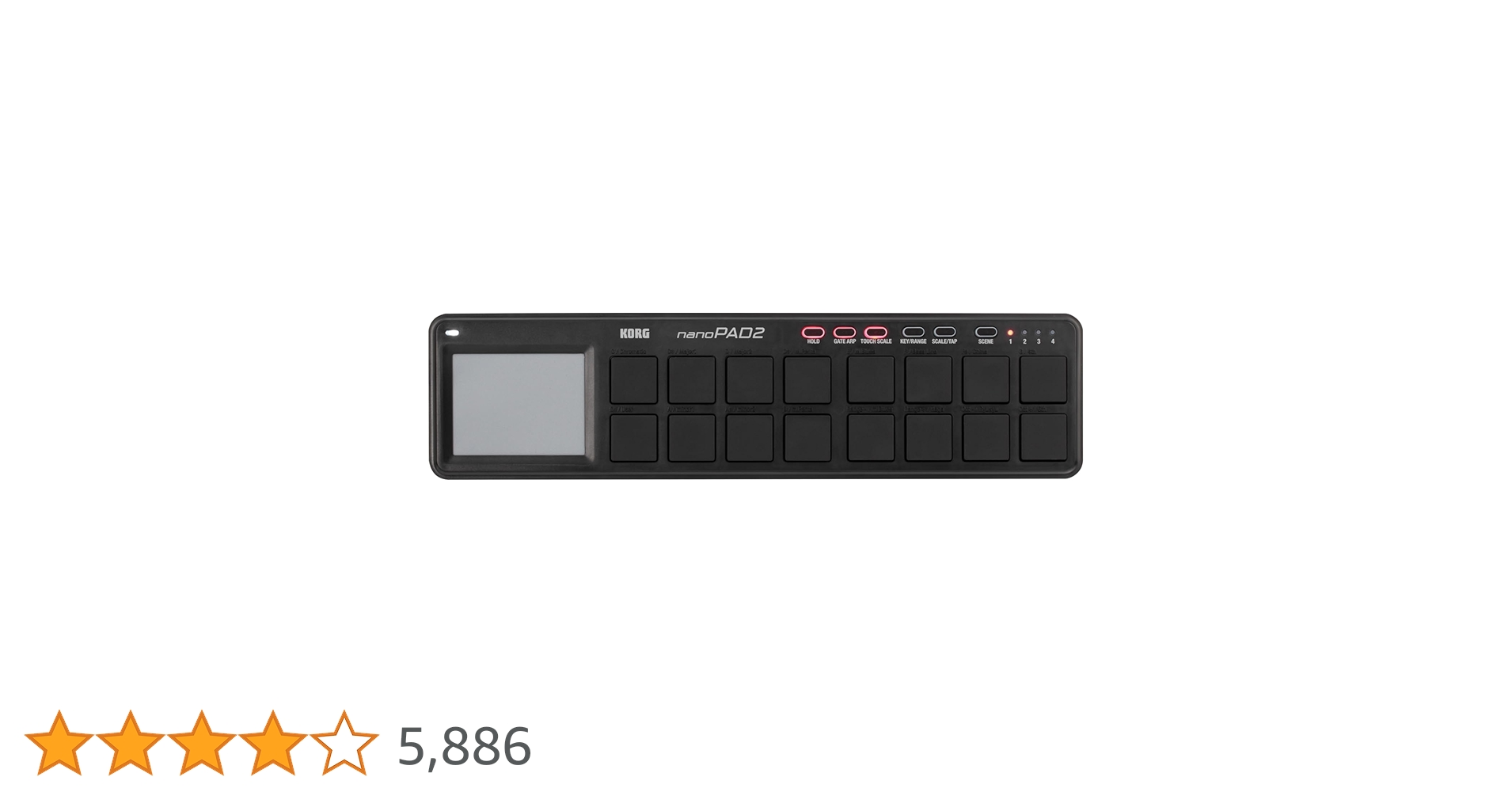 Amazon.co.jp: KORG 定番 USB MIDIコントローラー nanoPAD2 BK