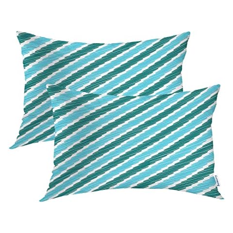 Batmerry Nautical Stripes Pillowcases Set Cover