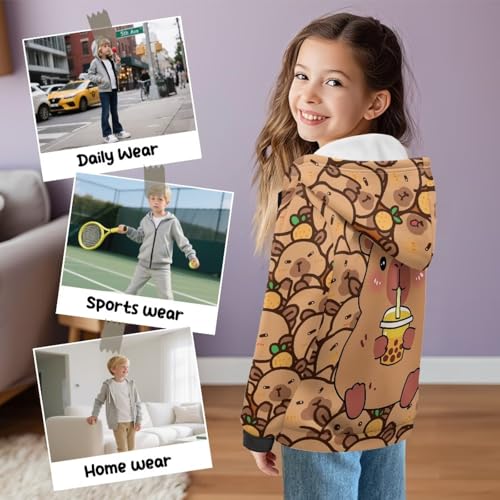 2025 Girl's Hoodies Half Zip Long Sleeve Pullover Sweatshirts Tween Girls Lightweight Casual Fall Crop Tops S-XL4