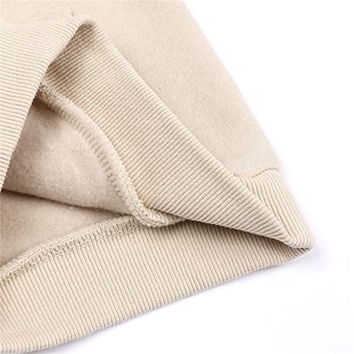 Kids Soft Brushed Fleece Classic Pullover Hoodie Casual Athletic Pockets Hooded Sweatshirt for Boys (Khaki, 6-7 Years)3