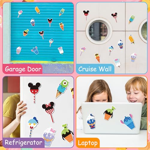 Imanes decorativos con diseño de helado, pack 12 unidades miniatura 5