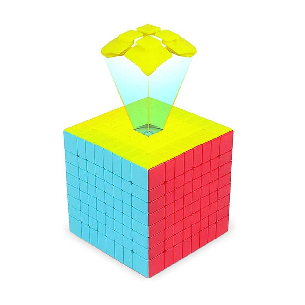 XMDCuber QY Toys Stickerless Speed Cube 8 x 8, Magic Cube 8x8 Puzzle 70 mm, Difficult Challenge, prezent urodzinowy na Boże Narodzenie
