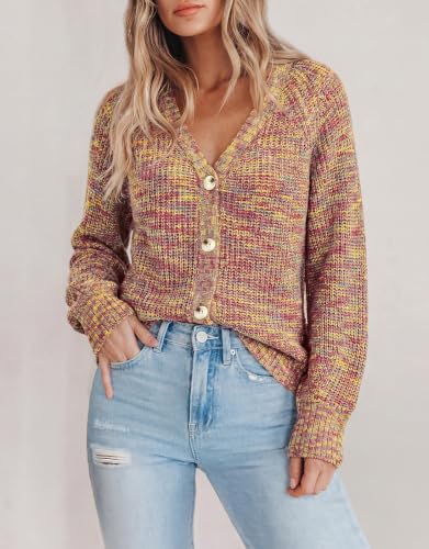 Image of PRETTYGARDEN Women's Chunky Knit Open Front Cardigan Sweaters Fall Outfits