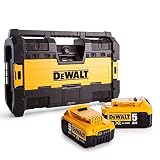 Dewalt DWST1-75663 Toughsystem Blutooth Radio DAB with 2 x DCB184 5Ah Batteries