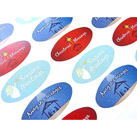 Pack of 30 Colourful Christian Christmas Stickers Cover