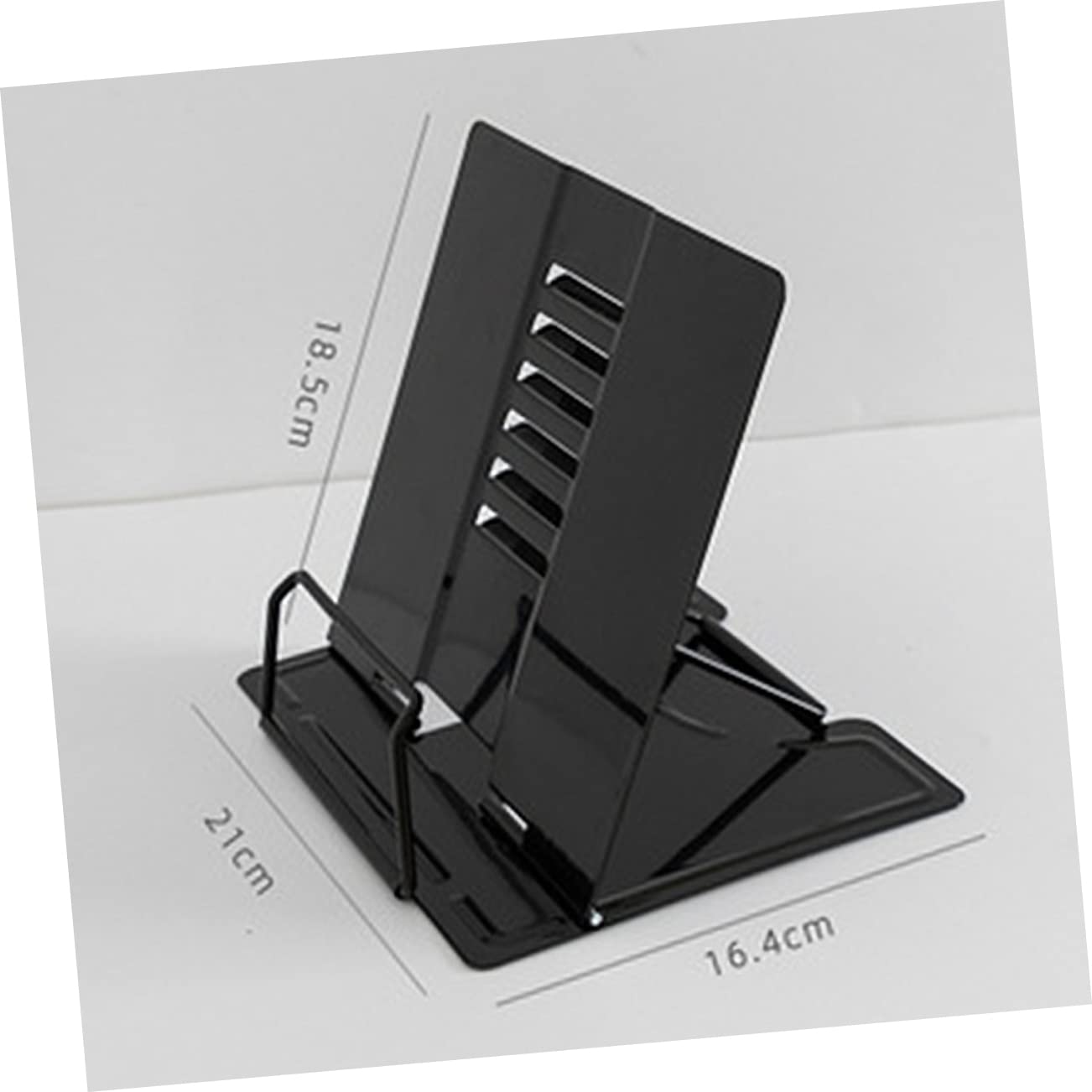 Leggio Metallico Pieghevole Per Libri - Supporto Da Lettura Regolabile | Per Studio, Ufficio O Cucina | Design Ergonomico - Foto 8