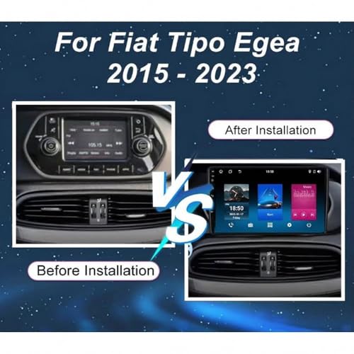 Navegación GPS para Fiat Tipo Egea 2015-2023 con Android Auto y pantalla de 32GB 2