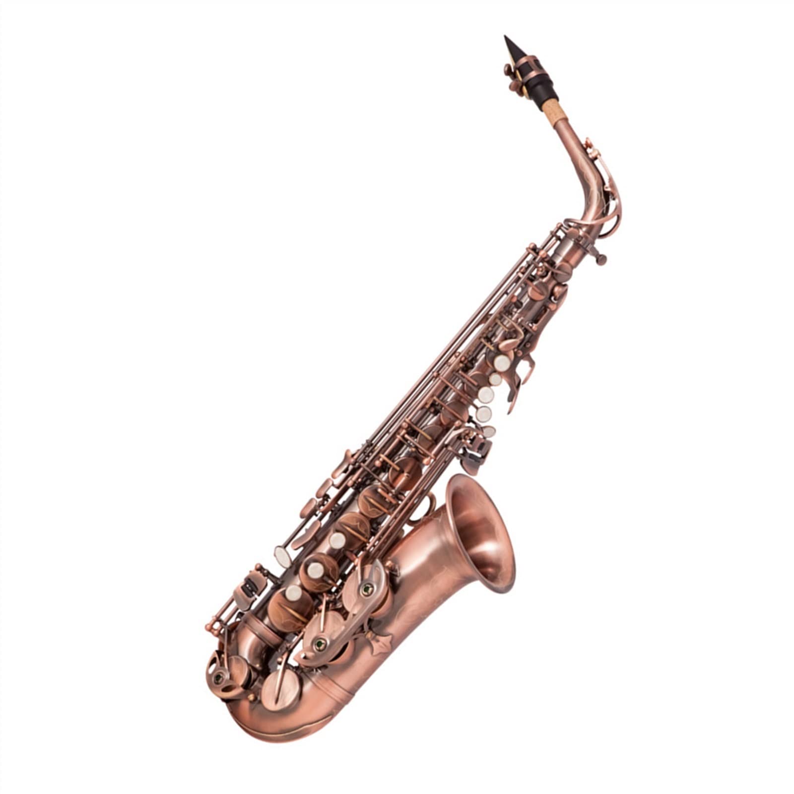 Saxophon Student Es-Alt-Saxophon Messing Goldlack Musikinstrument Es-Saxophon (Color : 2)