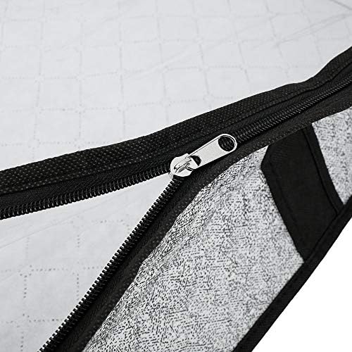 2 Pcs 90L Underbed Storage Bags with Zips Large Under Bed Storage Organiser Boxes Containers Clear Window Bags Thick Foldable Breathable for Clothes Bedding Comforter Quilt Blankets (Bags Only)