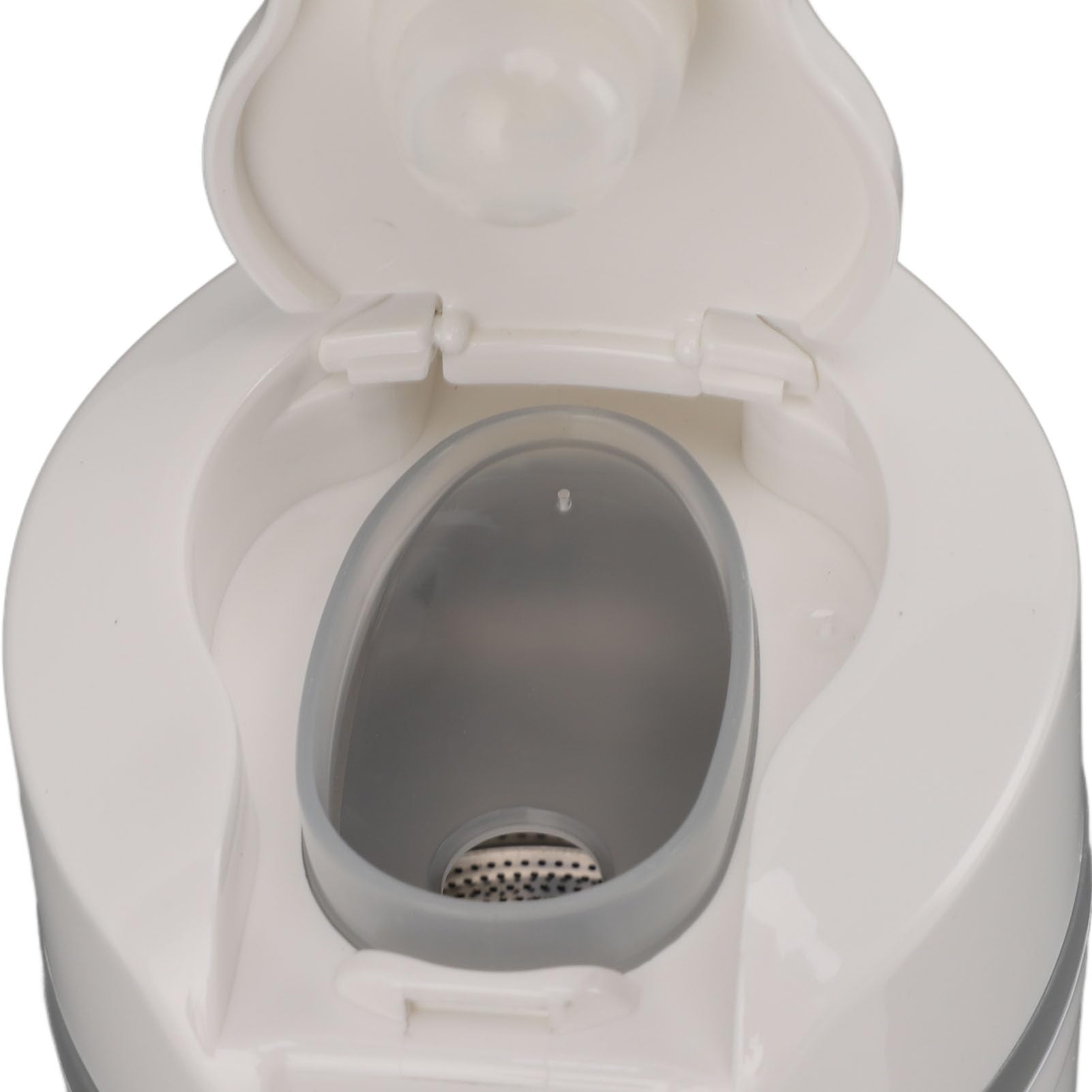 Taza Calefactora Eléctrica Portátil para Coche, Hervidor Inteligente de 500ml con Pantalla Inteligente de Temperatura para Viajes Familiares, Diseño Duradero de Acero Inoxidable (WHITE)