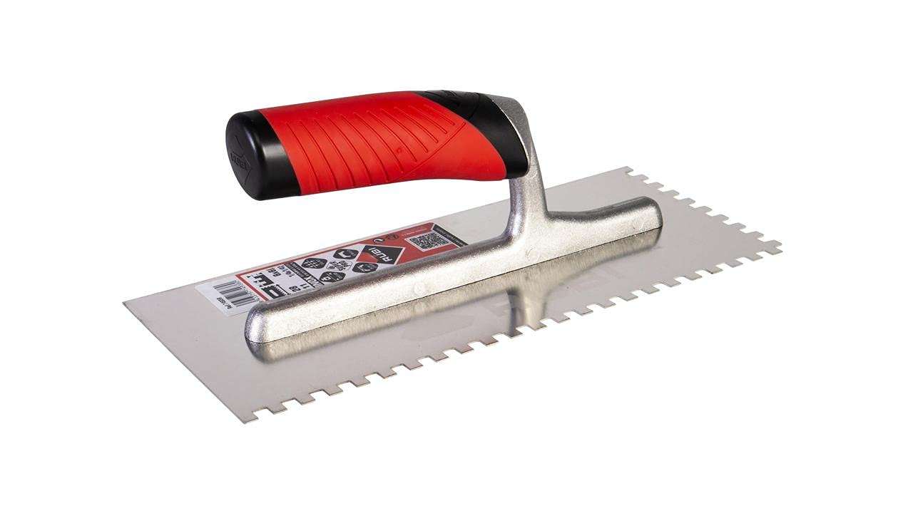 Rubi 6mm Notched Trowel (Stainless Steel) - Tiling Trowel - 74938