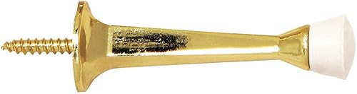 Miniatura 23 de Paquete de 10 topes de puerta de resorte de latón pulido, tapón de puerta flexible con punta de goma - Tope de puerta de resorte - Design House