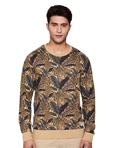 Image of Max Cotton Men Tropical Printed Crew Neck Sweatshirt