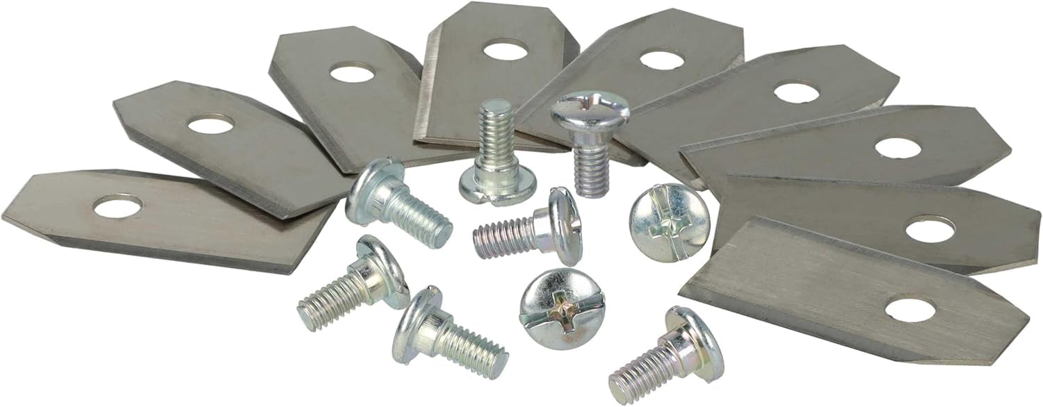 60 x zapasowe ostrza 35 x 18 x 0,8 mm do robotów koszących kompatybilne z Segway Navimow i105E i108E H500E H800E, Husqvarna Automower i Gardena Sileno, ostrza ze stali nierdzewnej, w