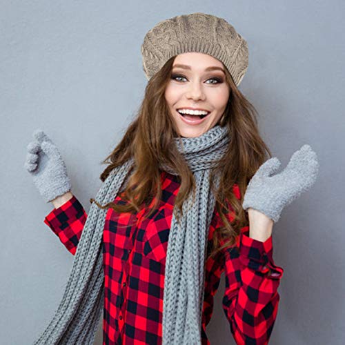 Image of Nollia Soft Knit Solid Color Beanie, Chic, and Lightweight Crochet Knitted Style Beanie Hat for Women, One Size Slouchy Hat