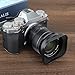 Haoge XF18-55 Bayonet Square Metal Lens Hood and Cap-HG-13B Square Metal Cover Cap Fujifilm Fuji Fujinon XF18-55mm/F2.8-4.0 R LM OIS Lens on Fuji XT5 SX-20 Camera