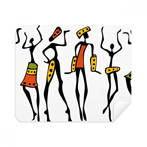 Chiffon lunettes art africain noir au bureau comme en voyage pour garder vos écrans propres