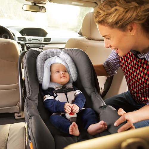 Image of Munchkin XtraGuard Head Support & Strap Cover for Baby Car Seats with Silver-Ion Technology, Dots (Pack of 6)
