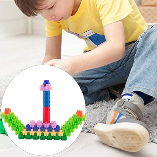 Image of Gambit Bulid Structures Interlocking Play Mat Building Hexa Blocks Set (240 Pieces) Smart Activity Fun and Learning Train Blocks for Kids - Multi-Color