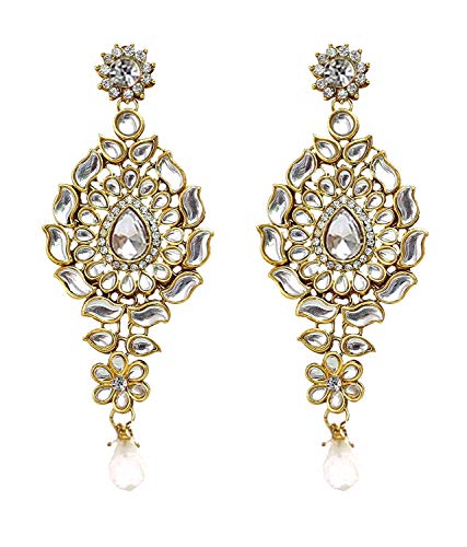 Image of Lucky Jewellery Designer Gold Plated Dulhan Bridal Jewelry Set 8 Pcs. for Girls & Women (3600-WZK-PARENT)