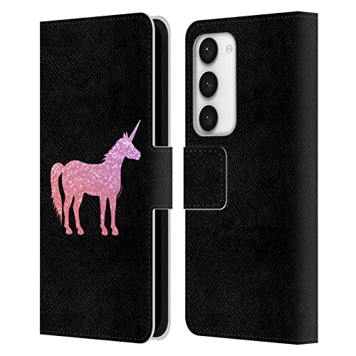 Licorne Étui Portefeuille Samsung S23 5G Protection Cuir Rouge