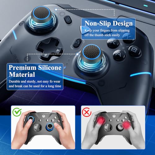AYESY Joystick Thumbstick Grips 20 Piezas Agarres para el Pulgar Silicona Joystick Accesorios de Protección Fundas Joystick para PS5/PS4/Xbox One Series X/S Controlador Accesorios - imagen 6