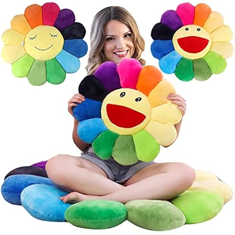 NarSea Rainbow Flower Pillow Cover