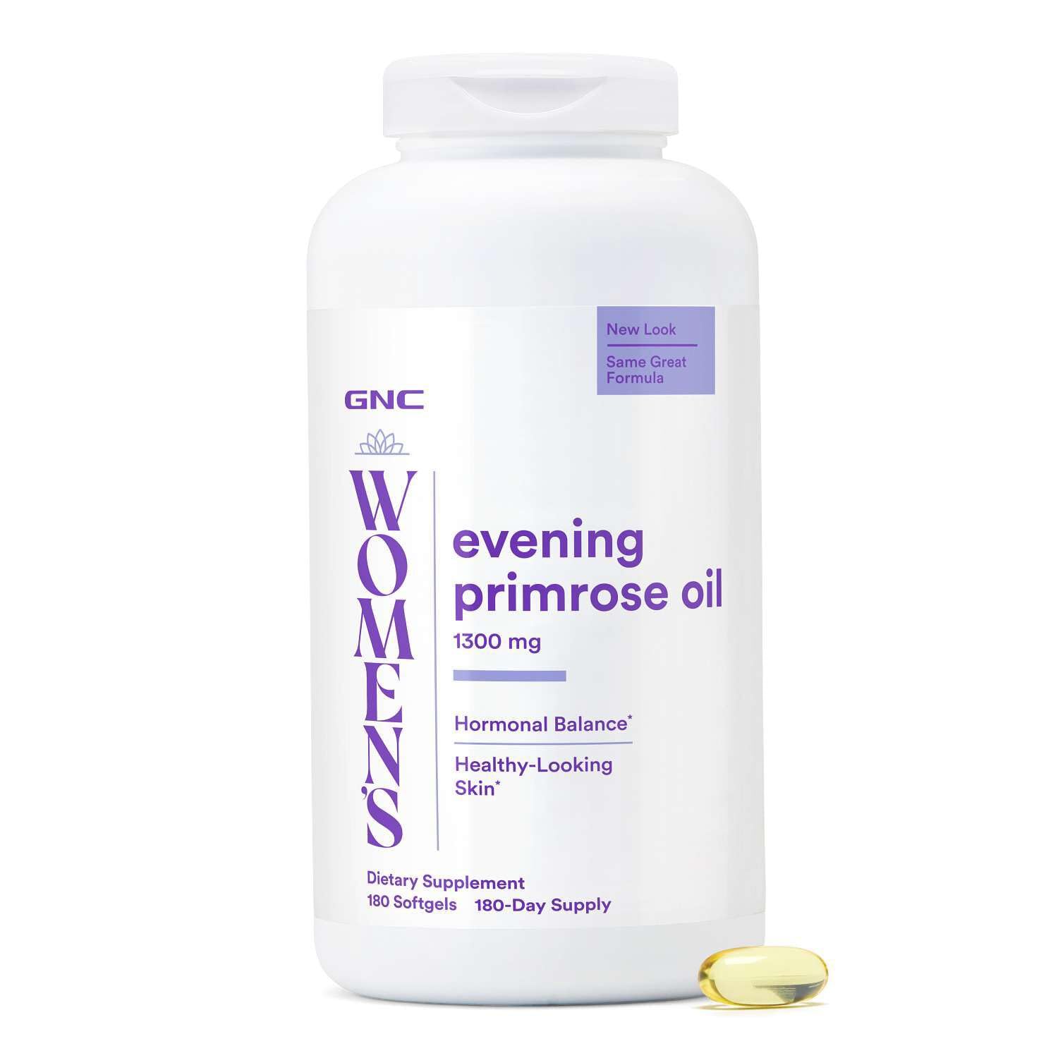 GNC Women's Evening Primrose Oil 1300mg, Omega-6, 180 Servings