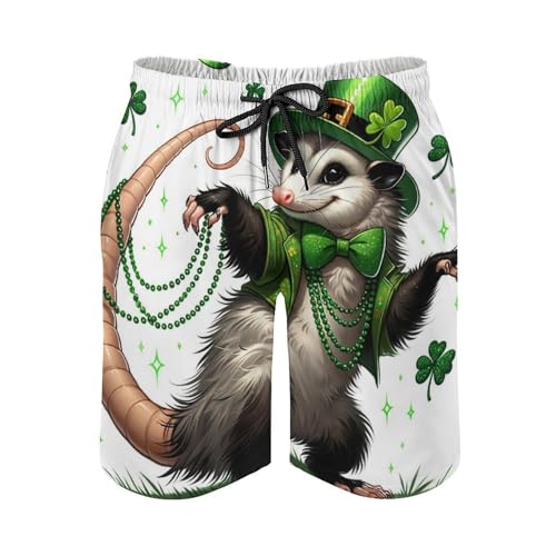 Beach Shorts for Men Cartoon Cute Capybara Hawaiian Swim Board Shorts Mesh Lining Swimming Trunks Pocket4