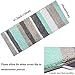 HEBE Non Slip Shag Microfiber Shower Bath Rug - Absorbent Bath Mat, Machine Washable for Bathroom Floor - 18