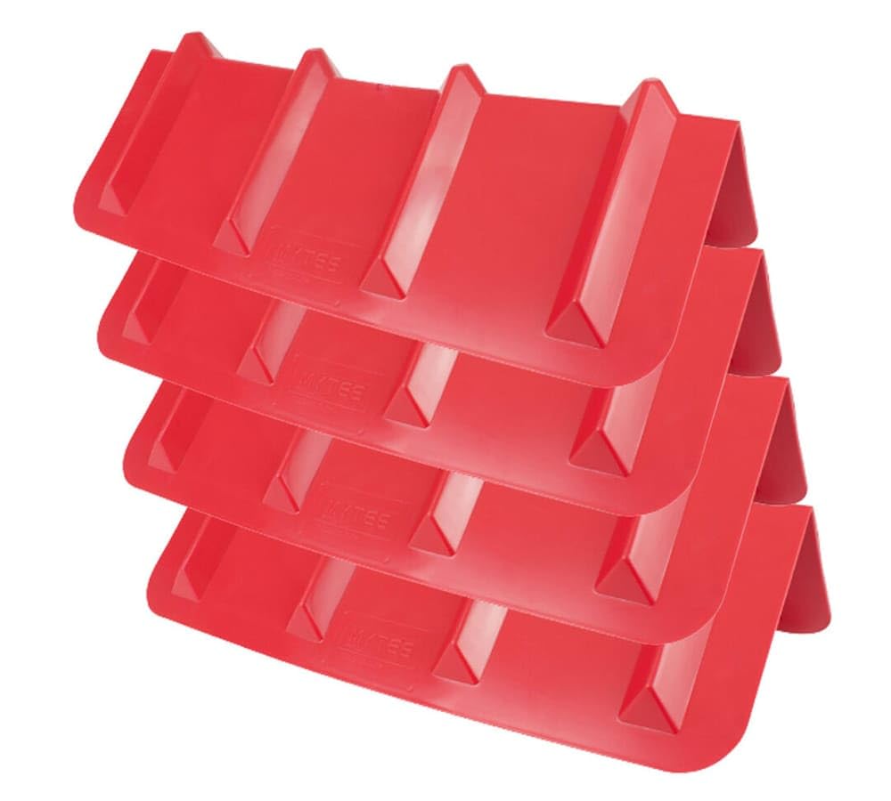 Mytee Products (4 Pack Red Corner Protector V Shaped Edge Guard 8" x 8" x 24" Inches