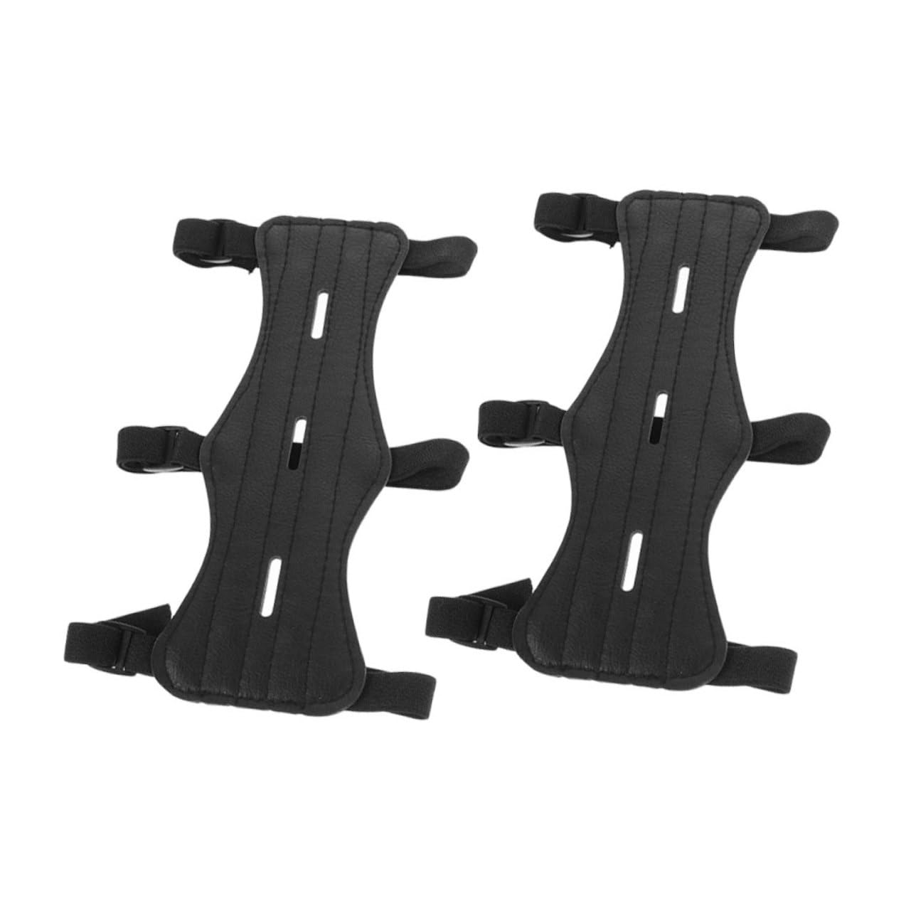 Toyvian 2Pcs Archery Arm Guard Adjustable Forearm Protector for Hunting Outdoor Sports Wear Resistant Arm Sleeve for Enthusiasts Durable Shooting Equipment