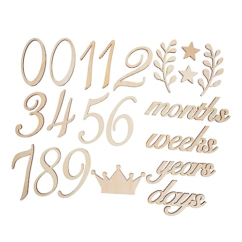 HEMOTON 1Set Milestone Announcement Sign Monthly Growth Cards Durable Photo Props for Newborns for Shower Social Media Keepsakes