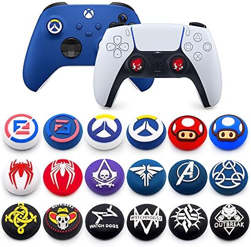 For PS5 PS4 PS3 Xbox 360 Xbox One Switch Pro Wii U Controller Silicone Thumb Grip Cap Joystick Thumbstick (#D