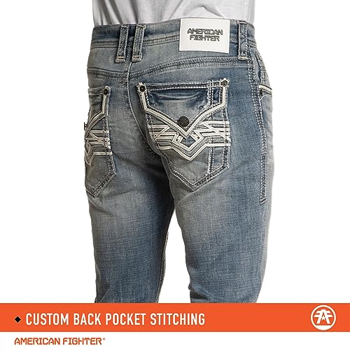American Fighter Skinny Jeans for Men. Skinny Fit Mens Defender Jean3