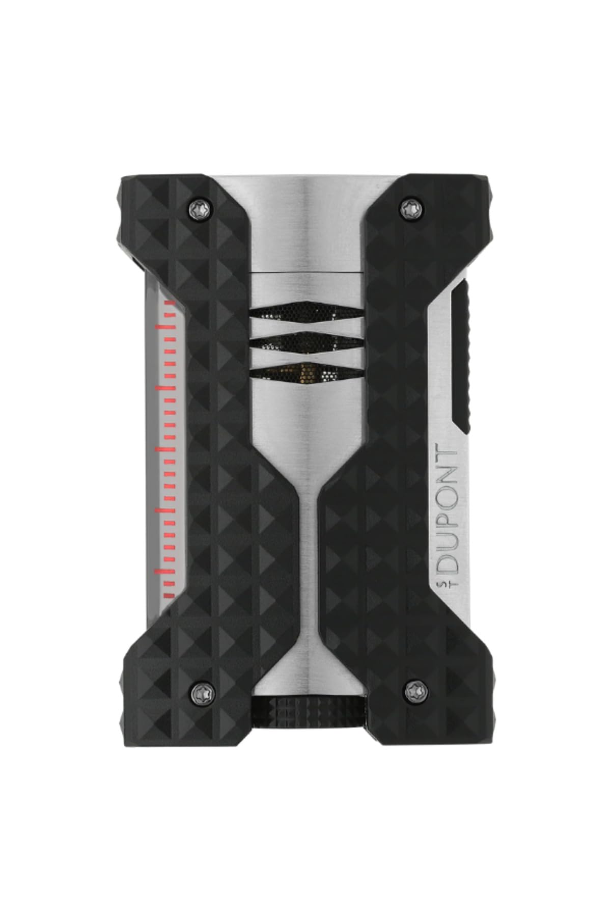 S.T. Dupont Feuerzeug Windproof Jet Schwarz/Chrom W21324