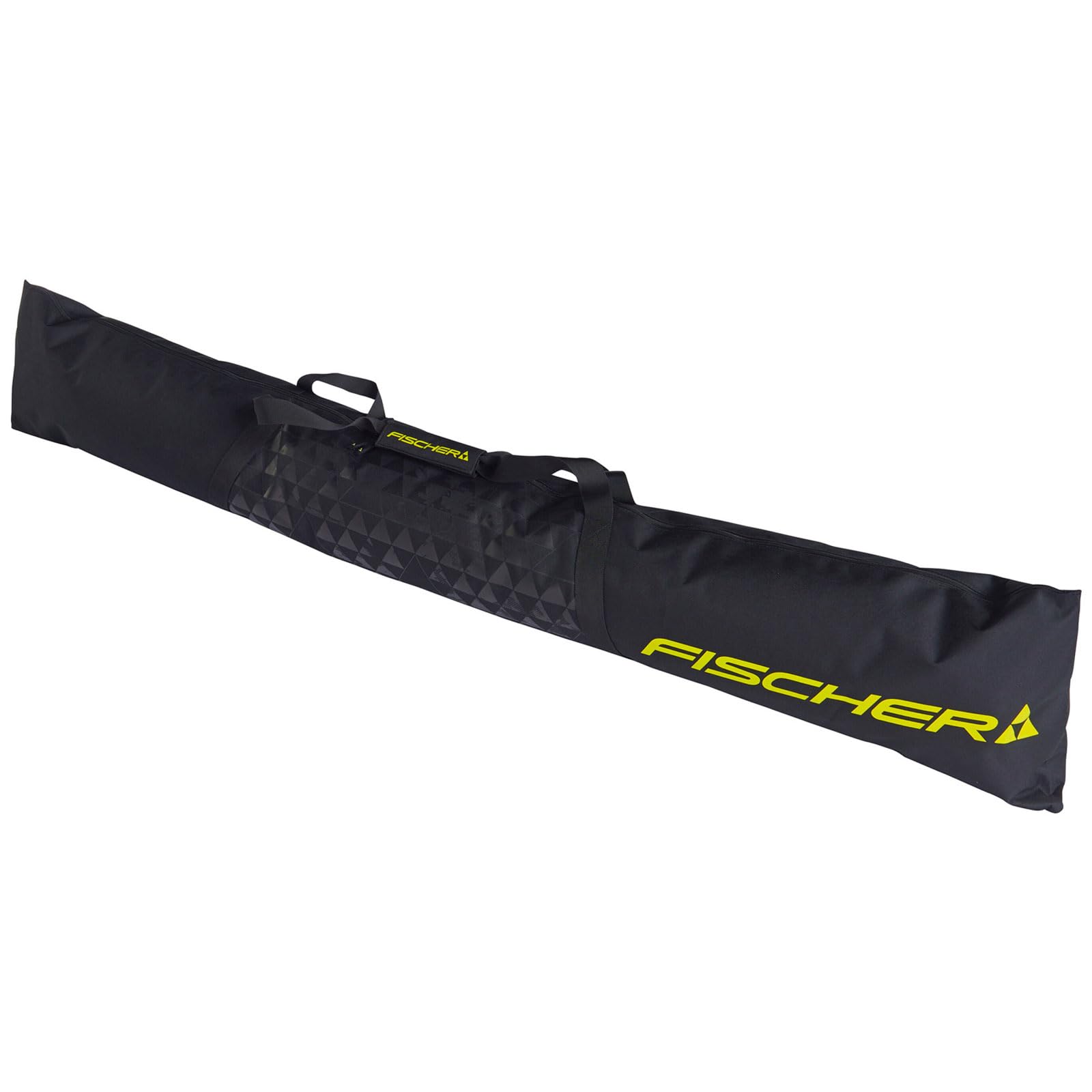 Fischer Skicase ECO XC Strapazierfähige 210 cm Länge Faltbare bis zu 3 Paar Skitragetasche mit Doppelreißverschluss & gepolsterten Griffschlaufen