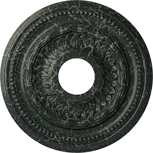 Ekena Millwork CM15GAPTC 15 3/4"OD x 3 1/4"ID x 1"P Galway Ceiling Medallion, Painted Turtle Crackle