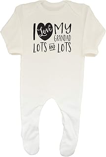Shopagift Baby,Clothing,Baby Boys 0-24m,Sleepwear & Robes,Sleepsuits Shopagift Baby I Love My Grandad Lots and Lots Sleepsuit Romper
