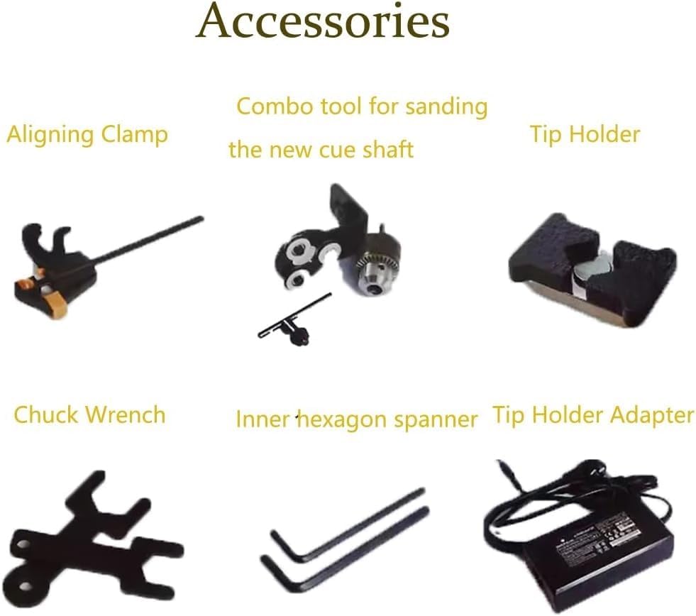 Herramienta de reparación de Puntas de Taco de Billar Compatible con Kit de reparación de Snooker: Herramienta Profesional de Abrazadera de Punta y Casquillo para reemplazo de Cuero, Mantenimiento es
