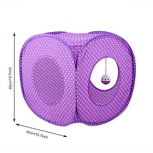 Oxford Pano Túnel de Gato Leopardo, Brinquedo de Gato, Cama Dobrável Interativa para Gatos de Túnel