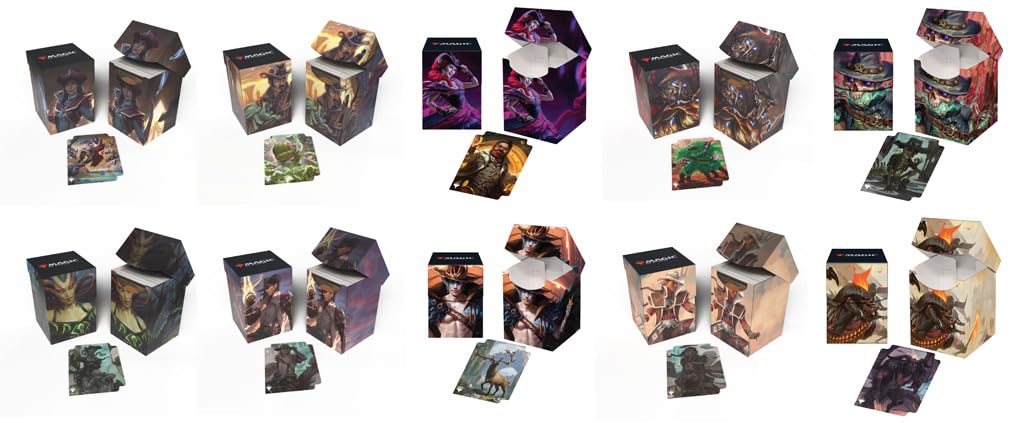 Ultra Pro - Outlaws of Thunder Junction 100+ Deck Box® Ft. Annie Flash for Magic: The Gathering, TCG accessoire de jeu à collectionner support de cartes de protection