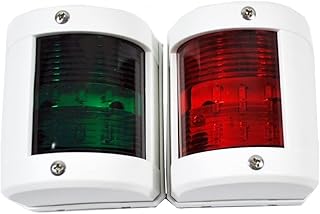 Un Par De Luces LED Marinas Rojas Y Verdes Con Borde Blanco Y Accesorios Marinos,Resistente a La Corrosión