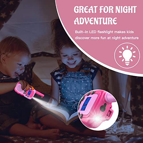 Aiktupsy Kids Walkie Talkies, Toys For 3-12 Year Old Girls Boys, Walkie Talkies For Kids 3 Miles Range 22 Channels 2 Way Radio Toy With Backlit Lcd Flashlight Outdoor Toys For Outside Camping Hiking #TOP4