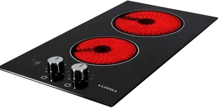 Luxell V3-02 P Double Vitroseramic Set-top Stove