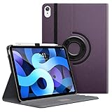 MoKo Case Fit New iPad Air 4th Generation 2020 / iPad Air 4 Case - 90 Degree Rotating Stand Leather...