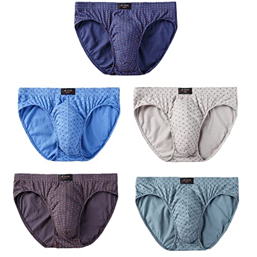 Genere: uomini XKUN Mutande Uomo 5 Pc/Lotto Cotton Plus Size Uomo Slips L-4Xl-5 PCS,4XL 80-90Kg
