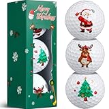BBTO Set de 3 BCS Balles de Golf Amusantes avec Coffret pour Noël Idée Cadeau Originale ...